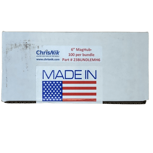 ChrisNik 6" MAG HUB Nails - 1 Box - 100 per Box (23BUNDLEMH6) - One MC Solutions