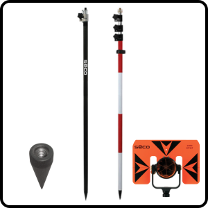 Land Surveyor Prism Poles, Range Poles, & Rover Rods - One MC Solutions