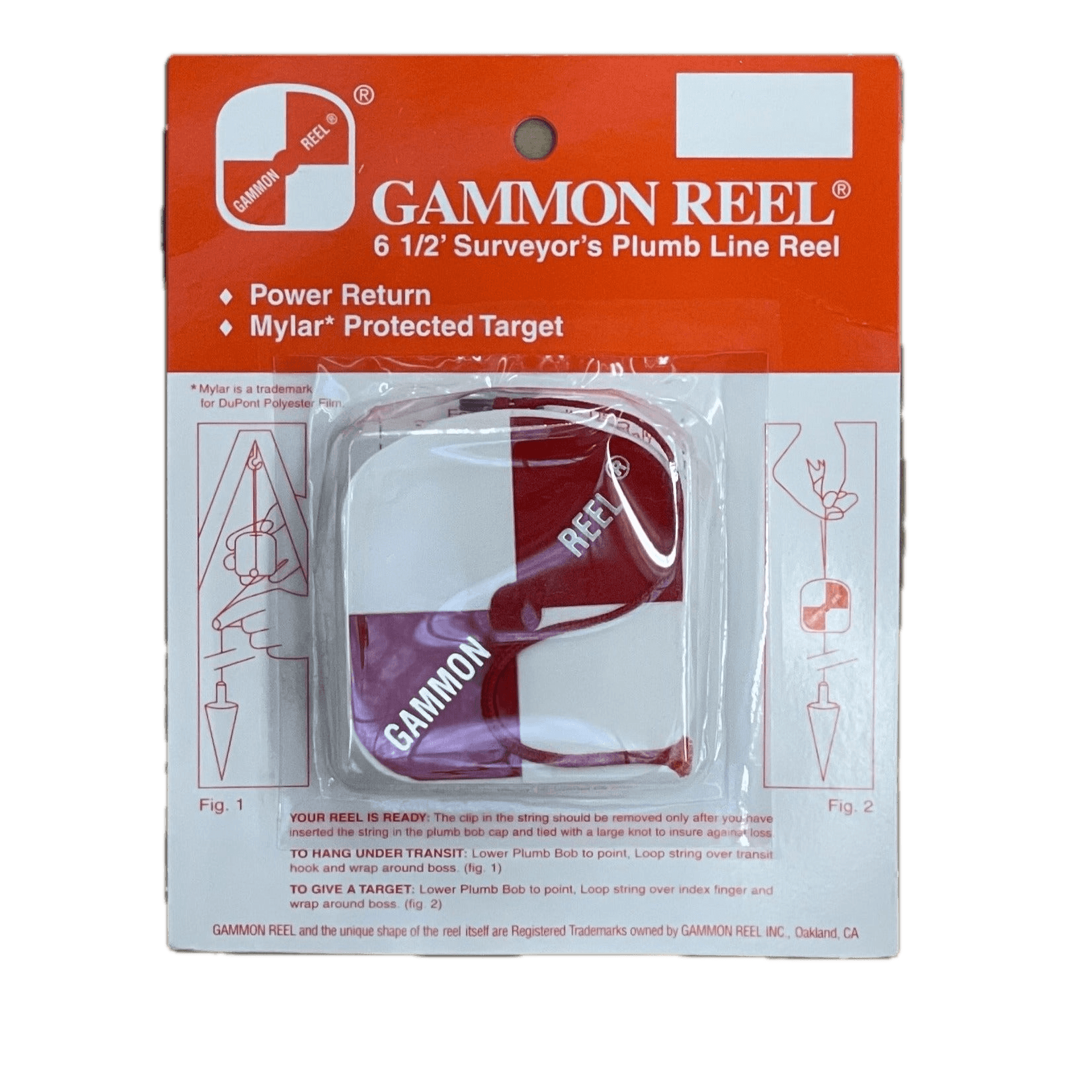6-1/2 FT Gammon Reel - Surveyor Plumb Line Reel - One MC Solutions