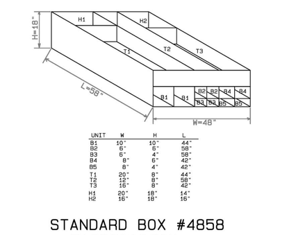 Land Surveyor Truck Box Storage Organizer - One MC Solutions