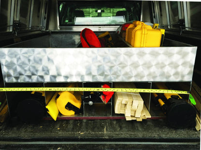 Surveyor Truck Box - Aluminum Truck Bed Storage Box Organizer for Surveyor & Field Crew Vehicle - One MC Solutions