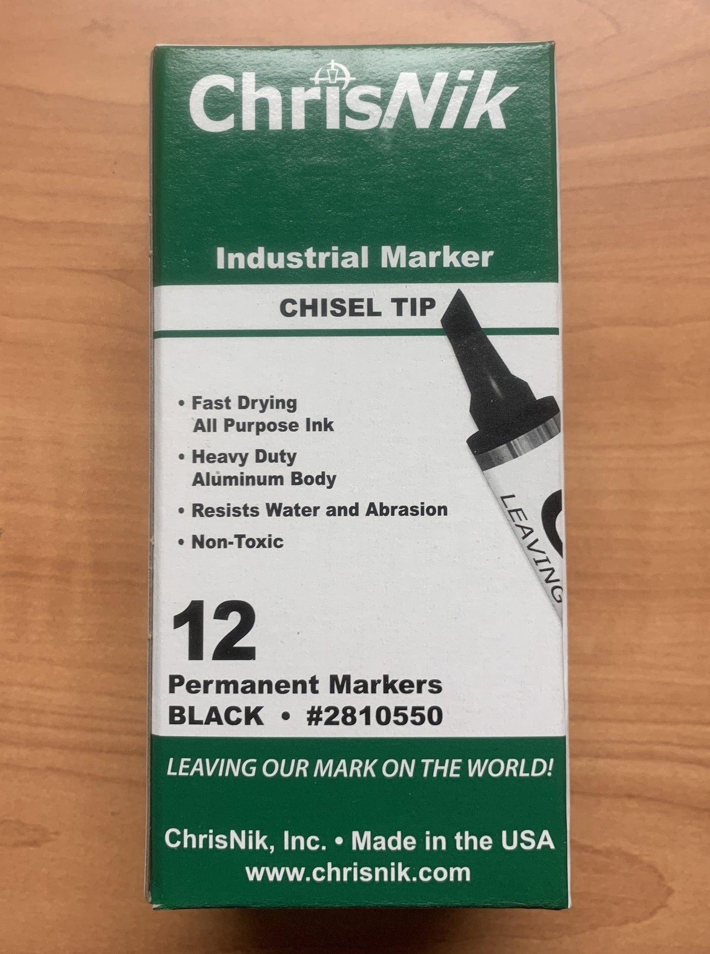 ChrisNik Black Industrial Markers (12 per box)