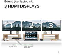 Load image into Gallery viewer, Plugable USBC Triple Display Dock 60W
